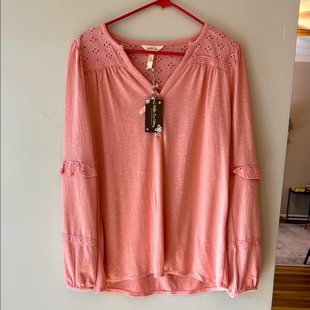 NWT Matilda Jane Possibilities Pink Knit Women’s Top